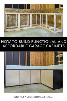 how to build functional and portable garage cabinets for the homeowner's guide