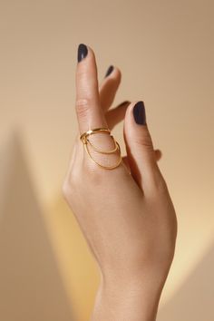 Modern Gold Ring, Unique Gold Rings, Modern Gold Jewelry, Gold Rings Fashion, Gold Ring Designs, Gold Jewelry Simple, Sustainable Jewelry