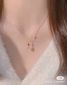 Simple Jewelry Aesthetic, Spiritual Necklaces, Aesthetic Pendant, Trendy Outfits For Women, Simplistic Jewelry, Korean Necklace, خواتم خطوبة, Aesthetic Necklace