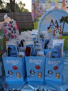 Bluey birthday goodie bags Bluey Party Ideas, 3rd Birthday Party For Boy, Baby Boy Birthday Themes, Baby Birthday Party Theme, Boy Birthday Party Themes, Bluey Birthday, Birthday Party Decorations Diy, Birthday Themes For Boys