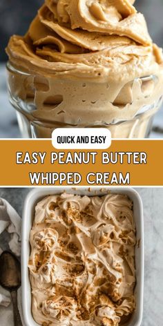 an easy peanut butter whipped cream recipe