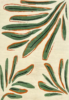 ALIX - MAISON S Organic Prints, Random Pattern, Patterns Artwork, Painting On Fabric, Green Painting Ideas, Fabric Pattern, Green Painting, Flower Rug, 수채화 그림