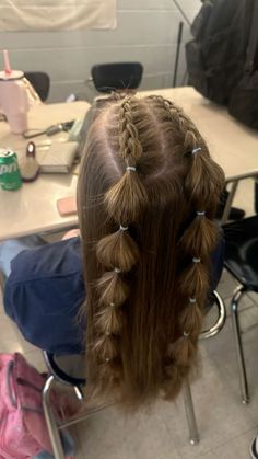 Tennis Hairstyles, Bubble Braid Hairstyles, Christmas Hairstyles For Kids, Haircuts For Kids, Different Hair Lengths, Hair Styles For School, Cute Sporty Hairstyles, Simple Braids, Styles For School