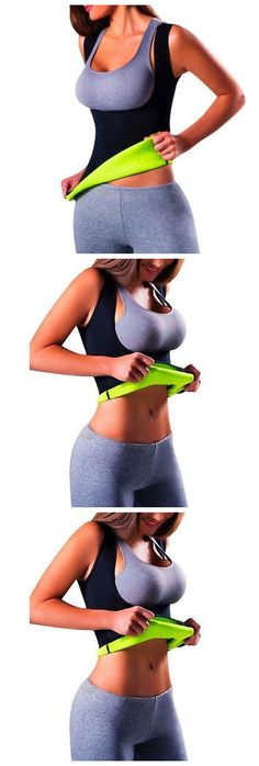 the woman is holding her stomach in three different positions, including one with an exercise band