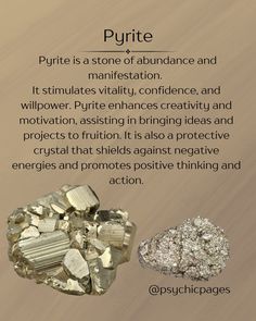 Do you use pyrite for manifestation? #pyrite #manifestation #abundance #crystal Pyrite Crystal Meaning, Pyrite Meaning, Lava Stone Jewelry, Manifestation Abundance, Pyrite Stone, Source Energy, Online Psychic