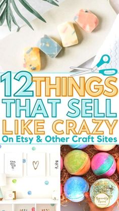 the cover of 12 things that sell like crazy on etsy and other craft sites