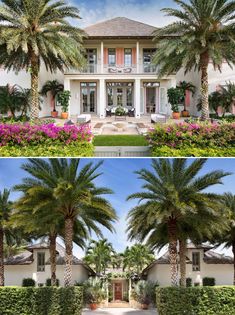 Anglo-Caribbean Architectural Style Exterior with Pink Shutters Caribbean Style Homes Exterior, Bermuda Style Homes, Caribbean Homes Exterior, Beach House Exterior Tropical, Caribbean Style Homes, Florida Homes Exterior, Coastal Craftsman, Dream Home Exteriors