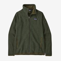 Patagonia Women's Better Sweater Jacket-Women's - Clothing - Jackets & Vests-Patagonia-Torrey Pine Green-S-Appalachian Outfitters Knit Aesthetic, Patagonia Better Sweater Jacket, Patagonia Sweater, Patagonia Better Sweater, Better Sweater, Patagonia Fleece, Recycled Polyester Fabric, Pine Green, Employee Gifts