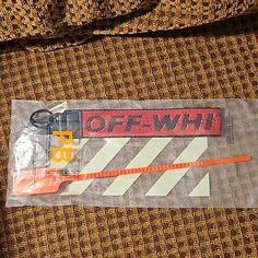 100%Authentic Off-White Key Lanyard!! Brand New With Original Packaging/Including The Off-White Zip Tie!!!! Key Lanyard, Zip Ties, Lanyard, Star Wars, Off White, Packaging, Key, Brand New, The Originals