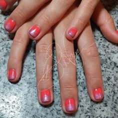 Summer Ombre Nails Pictures, Photos, and Images for Facebook, Tumblr, Pinterest, and Twitter Summer Ombre Nails, Nails Inspiration Short, Ombre Nail Colors, Nails Pictures, Short Ombre, Nails For Summer, Nails Simple, Nail Designs Summer