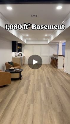 an image of a living room with wood floors and white walls, the words 1080 if