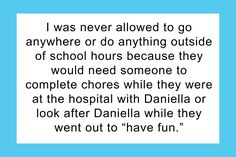 a quote from daniela while she was at the hospital with her family and friends