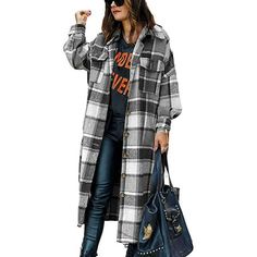 Tartan Shirt, Plaid Shacket, Womens Flannel Shirt, Plaid Outfits, Gingham Shirt, Trendy Shirts, Long Sleeve Plaid, Plaid Jacket, Fall Jackets