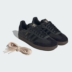 adidas Samba OG Shoes - Black | Free Shipping with adiClub | adidas US Adidas Samba All Black, Fall Shoes Sneakers, Black Skate Shoes, Cute All Black Shoes, Black Adidas Sambas, Black Shoes Outfit Sneakers, Black Shoes With Jeans, Adidas Black