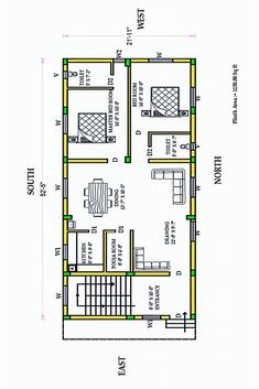 East facing House East Facing House Plan, Nice Houses, Modern House Floor Plans