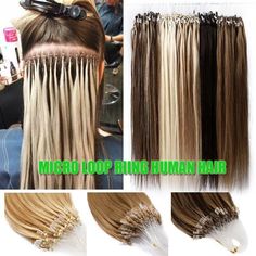 LONG 200S Micro Ring Easy Loop Beads Human Remy Hair Extensions Thick 1G/S Ombre Straight Loop Micro Ring Hair 100% Remy Micro Bead Lonks Machine  Made Remy Hair Extension 16"18"20"22" 0.5g/s  50g/pack Can be curled/styled/dyed or straightened sa desired. Hair Extension Type:  Straight Color:  Black,Brown,Blonde,Piano Color,Ombre Color Material:  Human Hair Net Weight: 0.5G/Strand  50G/100Strands OR 100G/200Strands Length: 16"(40cm)18"(45cm)20"(50cm)22"(55cm) Style:STRAIGHT Place of Origin:  Chi Micro Beads Hair Extensions, Hair Extensions Micro Link, Beaded Weft Hair Extensions Placement, Bellami Hair Extensions Hot Toffee Blonde, Wig Ideas, Brown Blonde