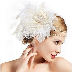 Season:All Seasons; Look After Me:Hand wash,Washable; Gender:Women's; What's in the box:Headwear; Types:Flapper Headband,Masquerade,Headpiece; Holiday:Masquerade,Carnival,Halloween; Style:Retro Vintage,Movie / TV Theme Costumes,1950s,1920s; Elasticity:Stretchy; Jewelry Type:Head Jewelry; Occasion:Festival,Party / Evening,Wedding Party,Prom,Cocktail Party; Material:Feather; Age Group:Adults',Teenager; Characters:Charleston,The Great Gatsby; Special Size:Normal; Clothing Waist:null Great Gatsby Headpiece, Gatsby Accessories, Flapper Hair, Flapper Accessories, Gatsby Headpiece, Flapper Headpiece, Gatsby Headband, Gatsby Costume, 1920s Headpiece