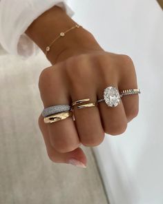 Cloud Ring, Ring Concierge, Jewelry Styling, Gold Wrap, Ring Stack