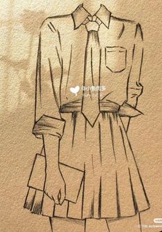 Drawing Clothes Easy, Clothing Sketches Dresses, Aesthetic Pencil Drawings, Easy Sketches Ideas Aesthetic, Drawing Sketsa, Dress Drawing Easy, Pencil Sketches Easy, Cute Easy Doodles, Pencil Sketch Images