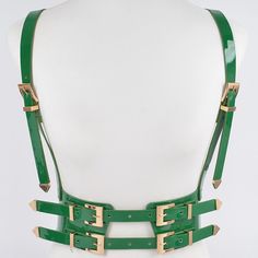 Take your fashion game to the next level with our Faux Leather Harness! Made from high-quality faux leather, this harness adds a touch of edge to any outfit. Perfect for dressing up or down, you'll be turning heads with this unique piece. (Watch out, Lady Gaga!) * POLYURETHANE/ ELASTIC. * APPROX. WIDTH:39".LENGTH:28" Body Harness Outfits, Leather Harness Women, Harness Women, Harness Outfit, Harness Fashion, Women Sleepwear, Body Harness, Leather Harness, Jean Accessories