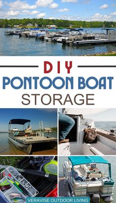 DIY Pontoon Boat Storage Ideas Pontoon Storage Ideas, Boat Organization Ideas, Boat Storage Ideas, Diy Pontoon Boat, Life Jacket Storage, Diy Pontoon, Boat Hacks