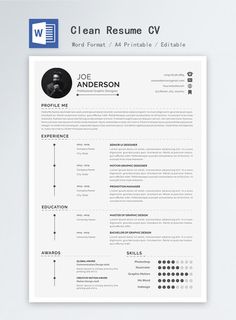 a clean and professional resume template with no work experience on the cover letter, but it's easy to use