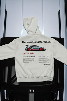 Get your hands on the new "The road's masterpiece" hoodie from Raciety. Inspired by the iconic Porsche 911 GT3RS and a special edition created by us. Perfect for any car enthusiast. Crafted with the finest materials in the market to ensure great durability, alongside a flawless design showcasing this masterpiece, one of the fastest cars to date. This hoodie is perfect for your everyday wear, with a perfect texture. Get yours today before they run out! Today is the last day for discounts! Car Hoodies, Guys Clothing Styles, Cool Outfits For Men, Sweat Hoodie, Men Fashion Casual Outfits, Car Enthusiast, The Last Day, Graphic Shirts