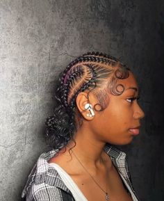 follow for more! DM for sponsorships Weave Cornrows Hairstyles, Corn Row Braids Black Women Natural Hair, Basketball Braids Hairstyles, Cornrows With Weave, Fire Outfits, Messy Hair Updo, Hair Tea, Cute Braids, First Day At School