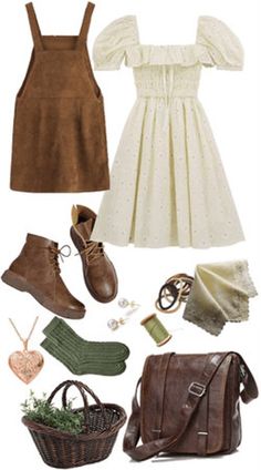 Cottagecore Outfit, Cottagecore Clothes, Mode Hippie, Look Retro, Cottagecore Style, Zooey Deschanel, Swaggy Outfits