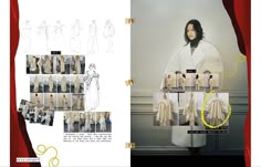 an article in the fashion magazine features images of women's clothing