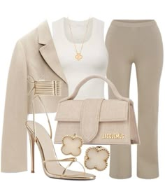 #outfit Luxury Outfits Glamour, Luxury Outfit Ideas, 90s Model Style, Crop Blazer Outfit, Cropped Blazer Outfit, Cool Style Outfits, Collage Outfits, Outfit Polyvore, Stylish Work Attire