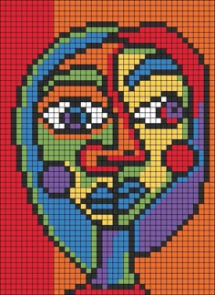 an image of a face made out of legos