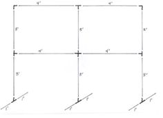 the diagram shows three intersecting lines that are parallel to each other, and one has four points