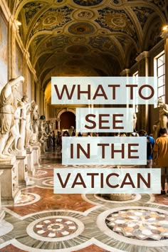 what to see in the vatican with text overlay that reads, what to see in the basilica