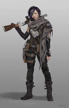 Rainbow Six Dokkaebi, Post Apocalypse Female Character Design, Dystopia Concept Art, Zombie Apocalypse Character Design, Steampunk Dystopia, Apocalypse Character Design, Art Apocalypse, Tb Choi, Apocalypse Survivor