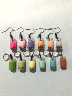 Cute, lightweight earrings, in many colors. You can get any color in either a hook earring or hook/huggie earring type. Free Shipping on orders $35 and up! Lucky Leaf, Huggie Earrings Gold, Huggie Earring, Gold Leaf Earrings, Earrings Colorful, Clover Earrings, Matching Jewelry, Lightweight Earrings, Colorful Earrings