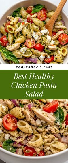 Image for Best Healthy Chicken Pasta Salad Health Pasta Recipes, Healthy Chicken Pasta Salad, Cold Chicken Pasta Salad, Grilled Chicken Pasta Salad, Balsamic Chicken Pasta, Pasta Salad With Chicken, Protein Pasta Salad, Balsamic Pasta, Chicken Pasta Salad Recipes