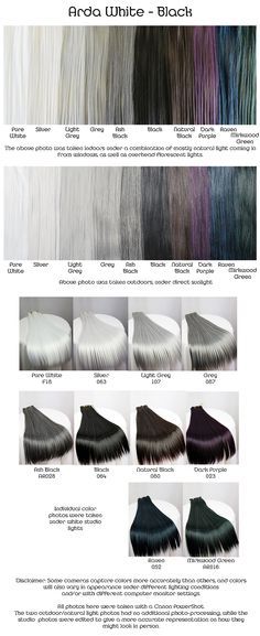 Arda white, black, wig fiber color pallette. Hair Color Black, Silver Grey Hair, Super Hair, Trendy Hair Color, Grey Hair Color, Hair Color And Cut, Rainbow Hair, Cool Hair Color, Grunge Hair