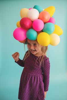 Balloon Hat, Funky Hats, Its A Girl Balloons, My Little Pony Party, Easter Hairstyles For Kids