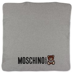 Designers Moschino Melange Grey Cotton Blanket Color Lines, Cotton Blankets