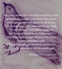 John Keats | Tumblr - Click to see better Pagan Poetry, Poetic Justice, Writing Poetry, Great Words