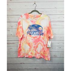 Billabong Oversized T-Shirt Tie Dye Size Xs New With Tags Don’t Be Afraid To Shoot Me An Offer! Any Questions Please Ask! :) Thrift Wishlist, Shirts Vintage, Shirt Tie, Oversized T Shirt, Be Afraid, Orange Pink, Oversized Tshirt, Billabong, Color Orange