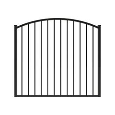 a black gate with bars on it