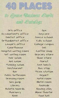 Where to leave catalogs Avon Business, Direct Sales Business, Scentsy Business, Salon Business, Rodan And Fields, Business Tools