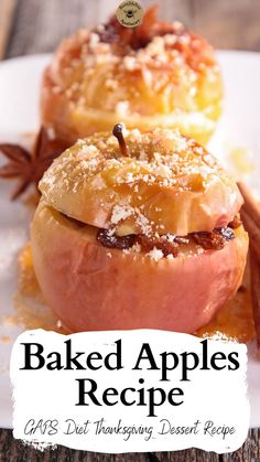 🍏 Warm up your Thanksgiving with this cozy GAPS-approved baked apples recipe! Perfect for anyone on a healing journey who craves a comforting, healthy dessert. These cinnamon-baked apples are grain-free, naturally sweet, and make a delightful addition to your holiday table. Easy to make and kid-approved, they’re a wholesome option for Thanksgiving or any fall gathering. Save this recipe to a classic dessert without the sugar overload.  #GAPSDiet #ThanksgivingRecipes #GrainFree #HealthyDessert Sugar Free Apple Desserts, Grain Free Pumpkin Muffins, Baked Apples Recipe, Gaps Diet Recipes, Desserts Cheesecake, Best Apples For Baking, Fruit Carvings, Diet Desserts Recipes, Milk Fruit