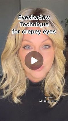 Crepey Eyes Makeup Tips, Eye Makeup For Crepey Eyelids, Eye Shadow For Green Eyes And Blonde, How To Apply Cream Eyeshadow, Eyeshadow Tips And Tricks, Makeup Tips For Older Women Over 50 Eyes, Best Cream Eyeshadow For Older Women, Natural Eyeshadow Looks Step By Step, Dog Eye Makeup