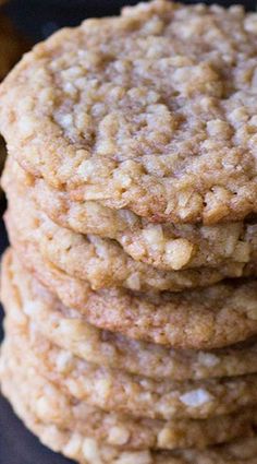 three cookies stacked on top of each other