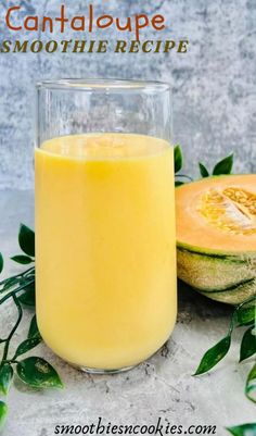 Cantaloupe Smoothie Vitamix Recipes, Summer Drink Recipes, Nutritious Breakfast, Vegan Smoothies