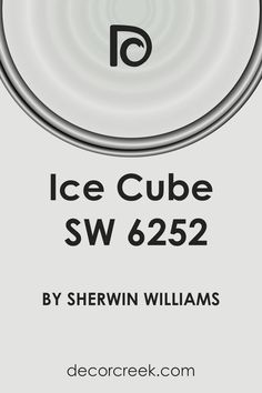 Ice Cube SW 6252 Paint Color by Sherwin Williams Sherwin Williams Coordinating Colors, Ice Cube Painting, Ice Painting