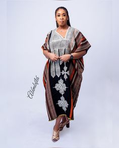 Aso Oke Agbada  100% Cotton  Light weight and breathable  It comes with an Aso Oke Headwrap. Agbada Styles For Women, Female Agbada Styles, Native Clothes, Women Attire, Sewing Clothes Women, African Clothes, Aso Oke, African Print Fashion Dresses, Clothes Women